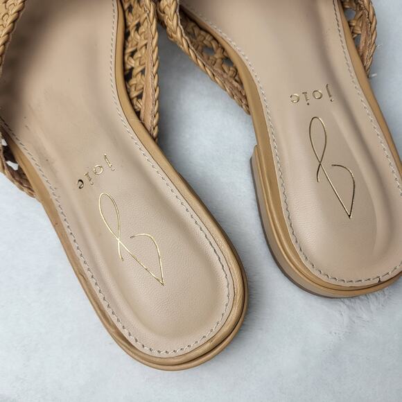 JOEI Behold Woven Leather Mule Pointed Toe Slip On Flat in Tan | 6 - Picture 7 of 13